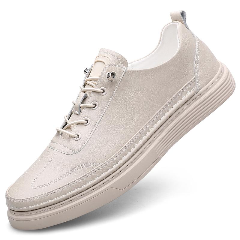 Fashion Classic Brand Men's Genuine Leather Casual Shoes Thick Soled Wear-resistant Oxford Shoes Trendy Men's Outdoor Hiking Shoes