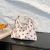 Female New Fashion Casual Nylon Fabric Printed Bow Bag Korean Version Shoulder Bag Beach Tote Bags Women New In Handbag