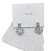 Peach Heart Zircon & Pearl Earrings: Elegant, Versatile Clips