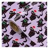 Yousheng Christmas Cat Wrapping Paper 16.4 Ft Cute Black Cats Gift Wrap Roll Holiday Gift Wrap for Boys Girls Cat Lovers Christmas Party