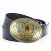 Personalized Large Button Head Belt Men's Punched Belt Whole Cowhide Cut Into Belt Western Boys Jeans Belt