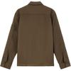 Stone Island Solid Color Polo Collar Badge Patch Single Breasted Straight Long Sleeve Jacket Men jackets Military-Green 8115Q10F2-V0054