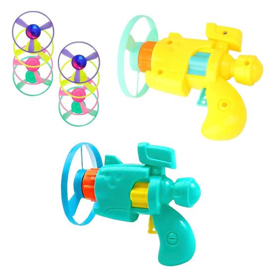 Набор запускателя светящихся летающих дисков для кошек, интерактивная игрушка для кошек с цветными пропеллерами, летающие игрушки для кошек для упражнений и развлечений для игры в помещении и на улице