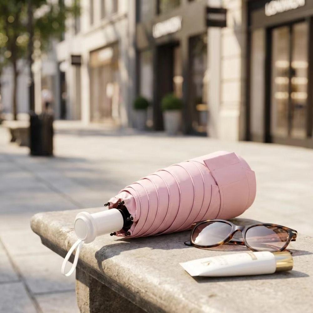 Wind Resistant Ultraviolet Protection Umbrella 5 Folding Folding Mini Sun Umbrella Pocket Carry