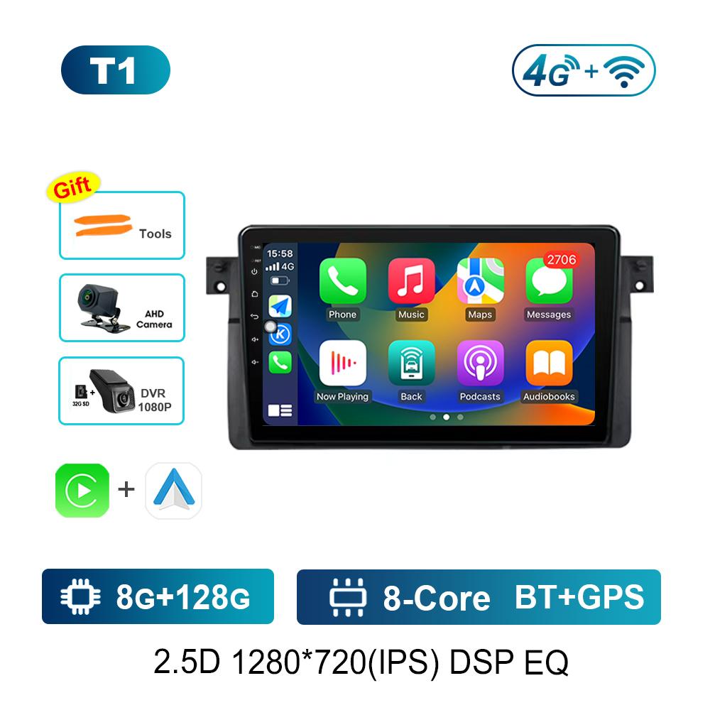 Android Car Radio Multimedia Video Player для BMW E46 M3 318/320/325/330/335 Bluetooth GPS навигация WiFi HD сенсорный экран