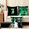 JJc ReyesS Rapper Cushion Cover Plush Fabric Soft DoubleSided Printed Sofa Warm Winter Home Child Gift Pillow Case