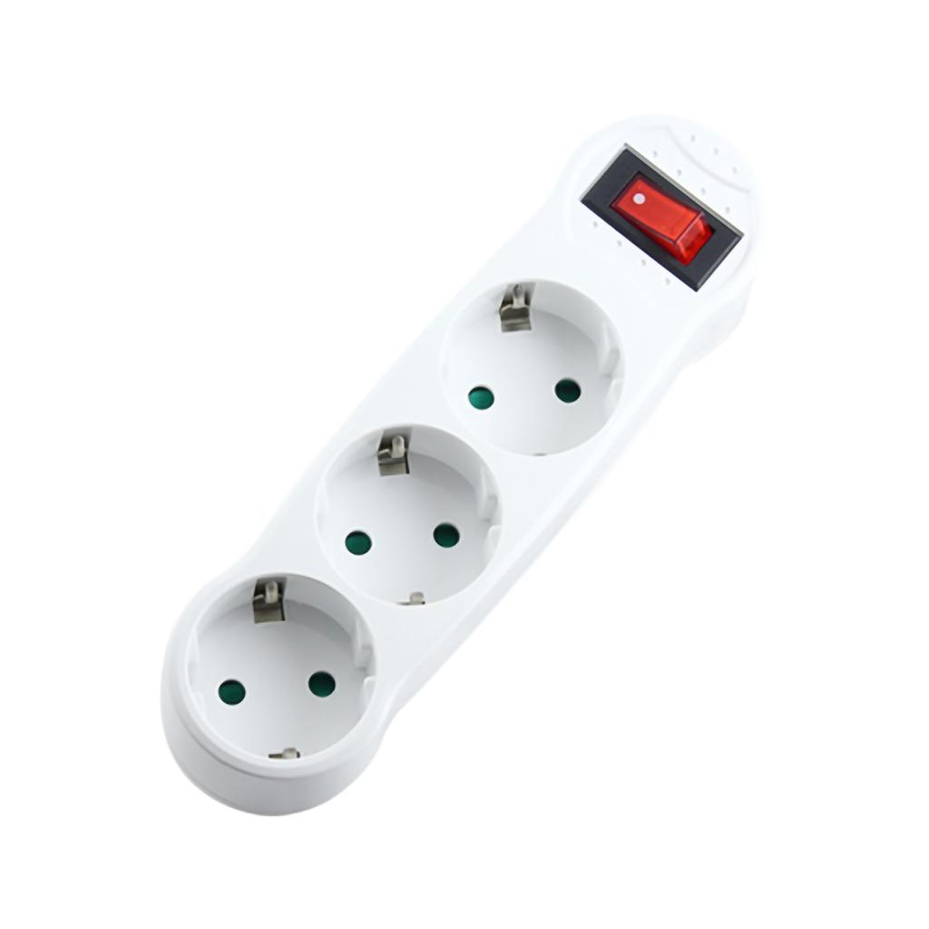 3 Outlet Extender Multi Plug Outlet Splitter Electrical Extender for Travel Business Trip German