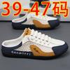 Large Size Bag Head Half Tray Shoes Men's Summer New Mesh Breathable One Pedal Lazy Shoes Fashionable Breathable Mesh Shoes