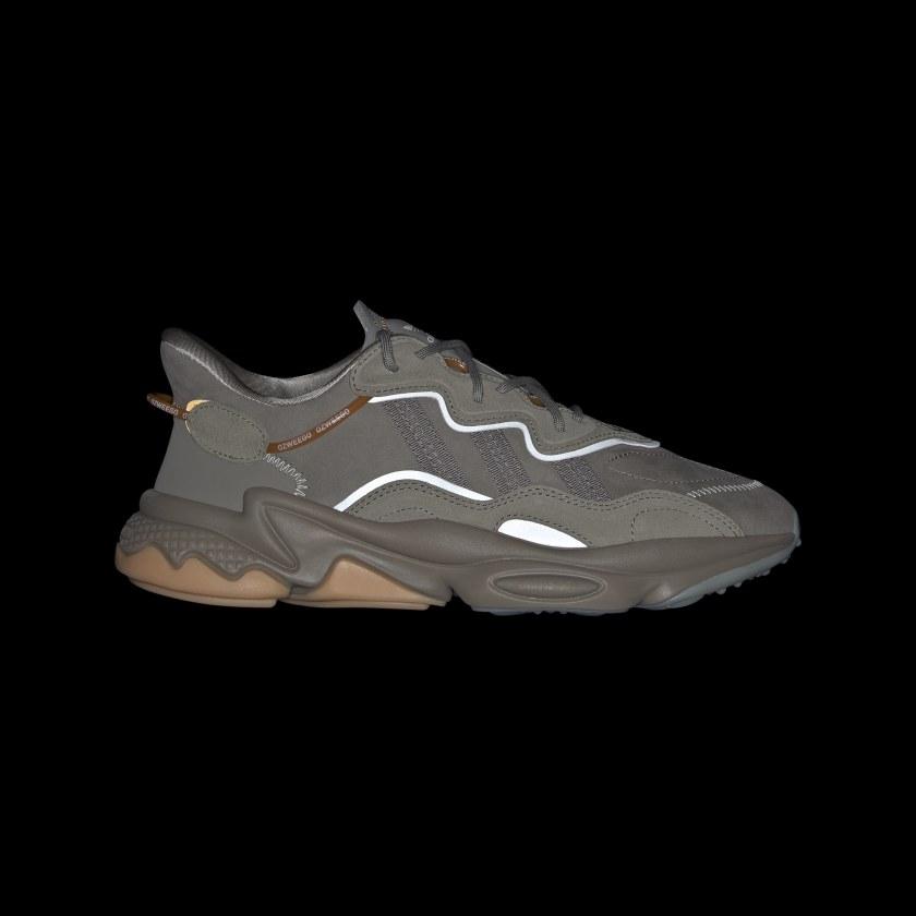 adidas Оригинальные Ozweego Ткань ТПУ Противоскользящие Прочные Легкие Низкие Спортивные Повседневные Кроссовки Унисекс Угольно-серый GY3541