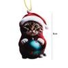 Акриловая Рождественская Подвеска Кошка 2D Подвеска для Подвешивания Креативные Рождественские Украшения Дом