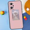 Розовый Эстетичный Милый Кот Животное Для Realme GT7 Pro GT 6T 6 5 C67 C61 C55 C53 C51 C21Y C25S C75 10 11 12 13 14 Pro Plus Чехол