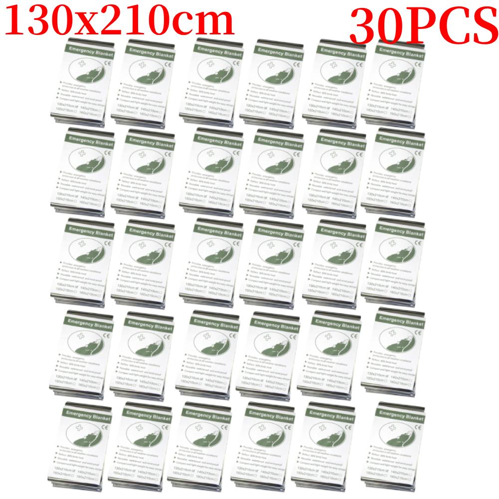 Аварийное термопончо-одеяло Легкое складное Водостойкое Ветрозащитное Солнцезащитное Многоразовое Первая помощь Коврик для кемпинга Покрытие