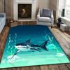 Коврики «Атака акулы!» Противоскользящая Звукоизоляция, Коврики для Гостиной Спальни Входной Двери, Дивана, Офиса, Декоративный Ковер в Современном Стиле