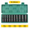 1/2Inch Drive 6-Point Impact Socket Set 10-20 pcs/set 8-32mm Metric Sizes Carbon Steel Impact Socket Set with Hard Storage Box
