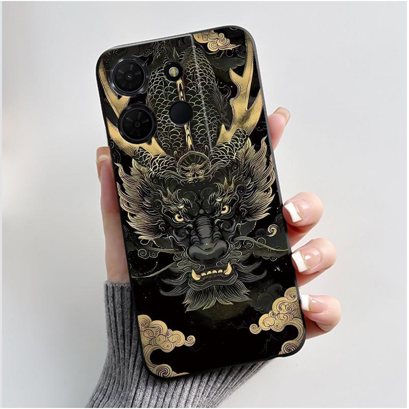 Bright New Pattern Anti-scratch Black Casing For TCL 503 Pattern Cover For TCL K32 5G (T513W)/TCL K33 5G (T513Z) Soft Case