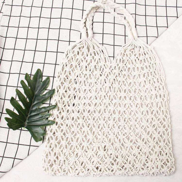 Hand-Woven Rattan Bag Straw Purse Handmade Wicker Crossbody Beach Bag