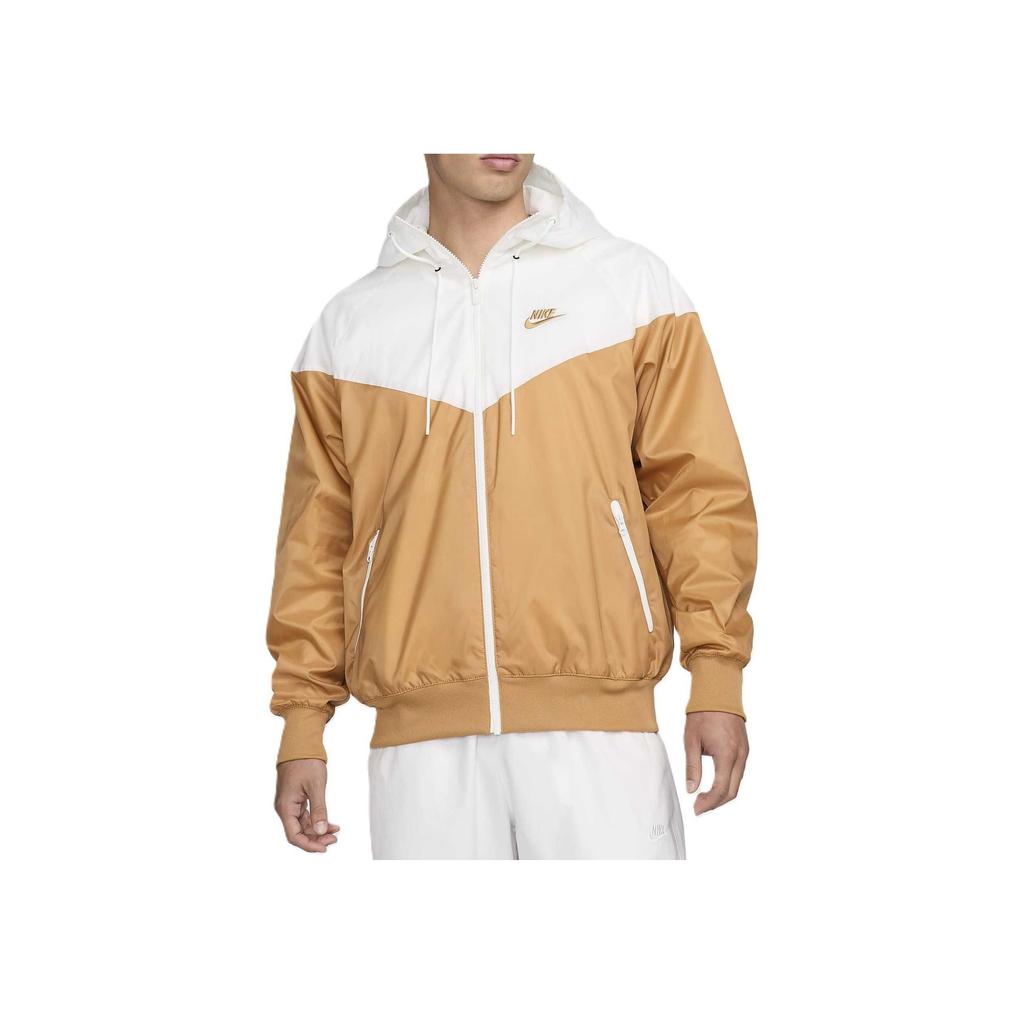Nike Удобная спортивная куртка с капюшоном и вышитым логотипом Windrunner, цветные блоки, мужские куртки из льна DA0002-224