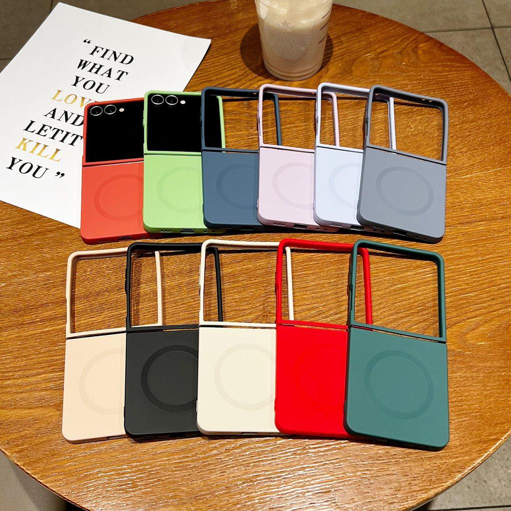 Магнитный складной противоударный чехол для телефона Samsung Z Flip7/6