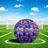 1pc Rainbow Bow Tie Theme Soccer Ball Football, Size 5, Lightweight PVC, Outdoor Training Soccer Ball,Gift j61463