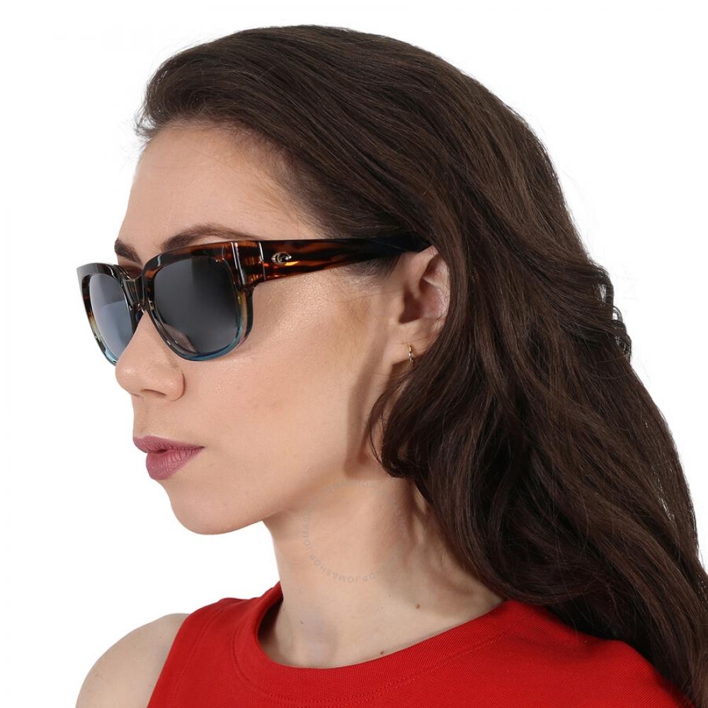 Costa Del Mar Waterwoman Gray Silver Mirror Polarized Polycarbonate Ladies Sunglasses Wtw 251 Osgp 55