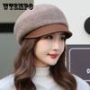 Шляпа Женская Осень и Зима Вязаная Теплая Шапка Утолщенный Хлопковый Берет Женский