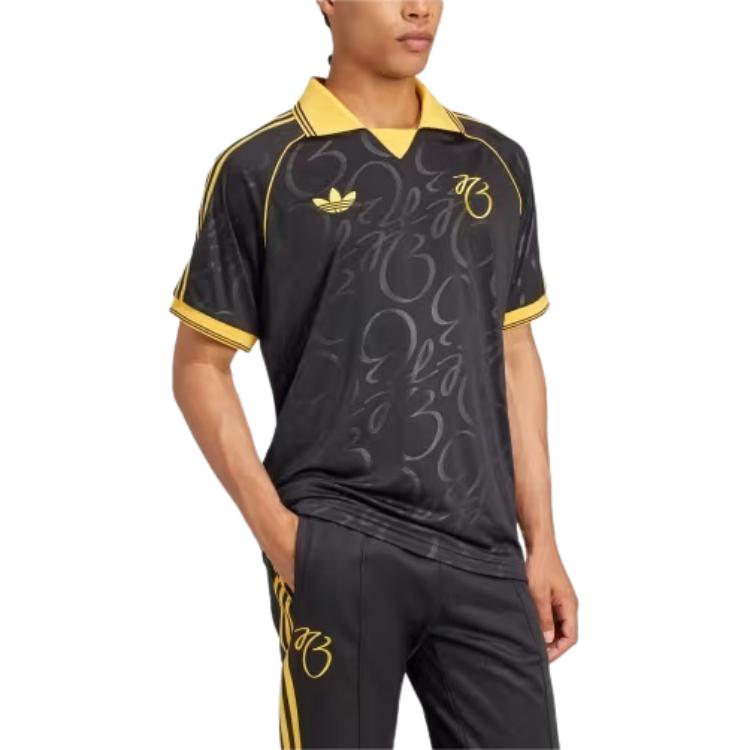 Adidas Оригинальная удобная спортивная футболка с логотипом Jude Bellingham Series, мужские топы, черного цвета IM7918