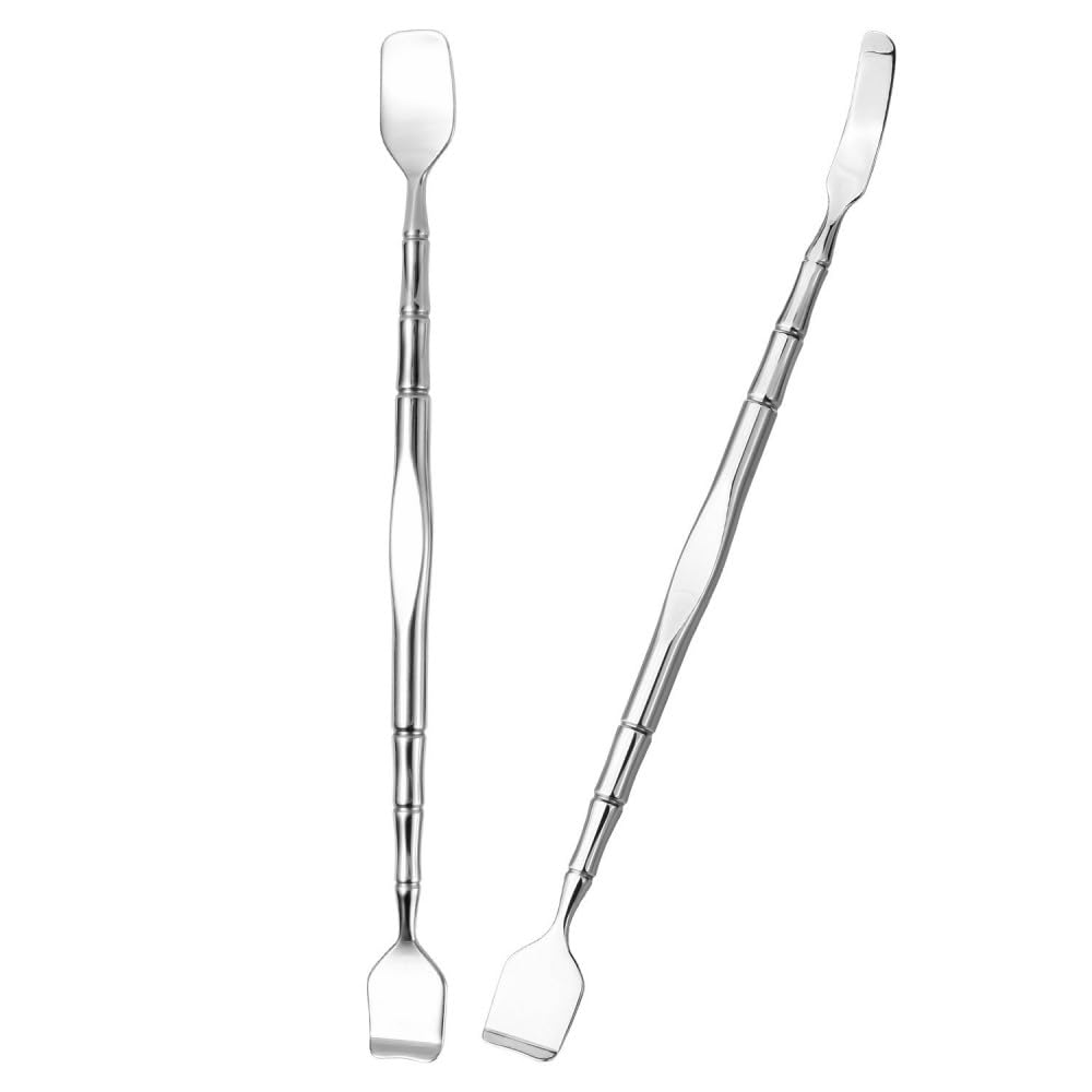 2 Pieces Stainless Steel Acne Nose Pore Cleaning Metal Pore Facial Massage Beauty Blackhead Cleaning Ideal for Women Spatula, Tool, Extractor, Tool,