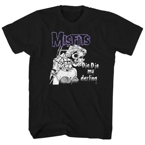 2026 Новая Мода Панк Стиль Misfits Футболка Ретро Уличный Принт Череп Мужская Женская Футболка Хип-Хоп Уличная Одежда Оверсайз Футболка