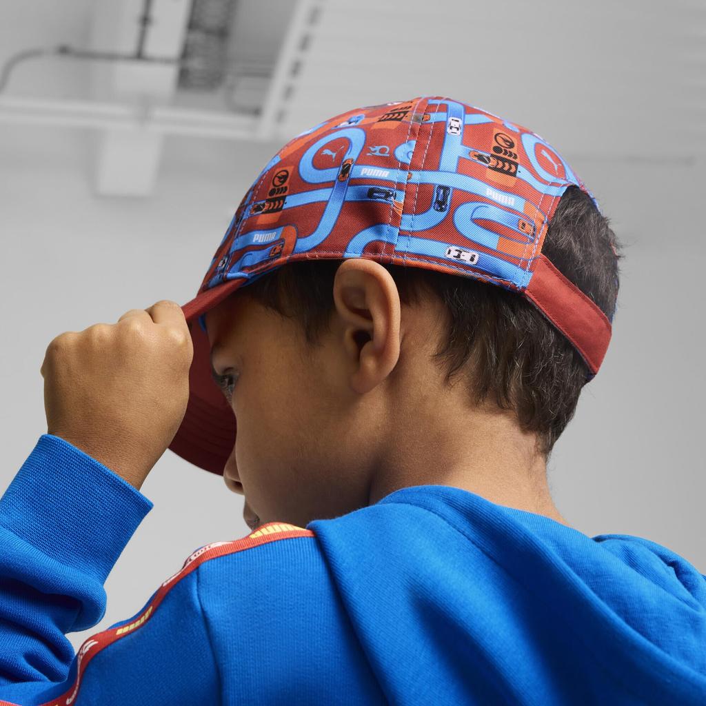 Puma X HOT WHEELS Кепка JR 026129 Красная Детская Огонь/AOP(01)