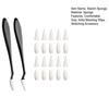 Бумага Art Blending Stumps Sketch Sponge Wipe 20 Сменные губчатые салфетки Sketch Drawing Trimmer Rase для выделения теней и коррекции