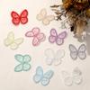 10Pcs/Lot Lace Mesh Butterfly Embroidery Patch Color Organza Embroidered Patches For Clothing Crafts Decor Fabric Accessories