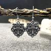 Vintage Norse Loki Earrings Stainless Steel Vikings Mask Odin Amulet Punk Jewelry for Women Men