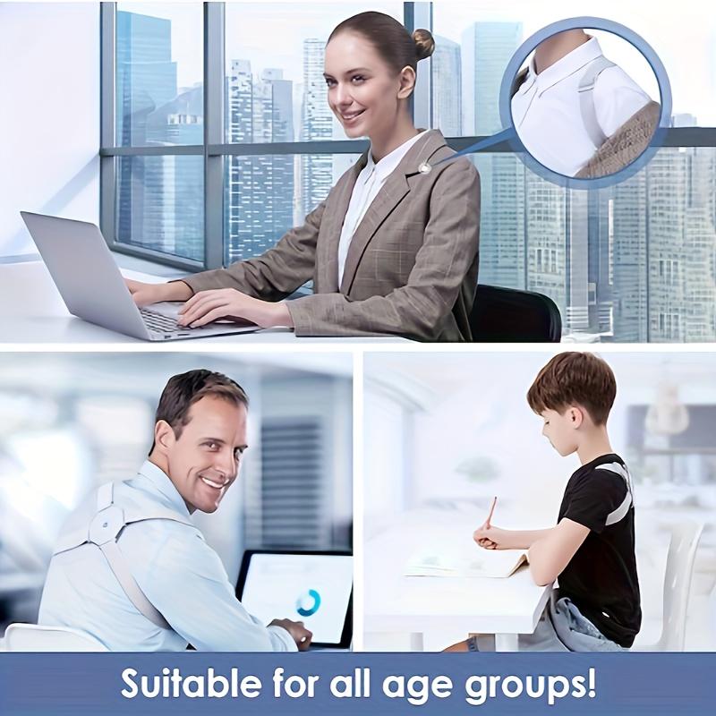 Цельный интеллектуальный тренажер для осанки – вибросигнал для идеального выравнивания позвоночника – переносная поддержка спины для ежедневного использования