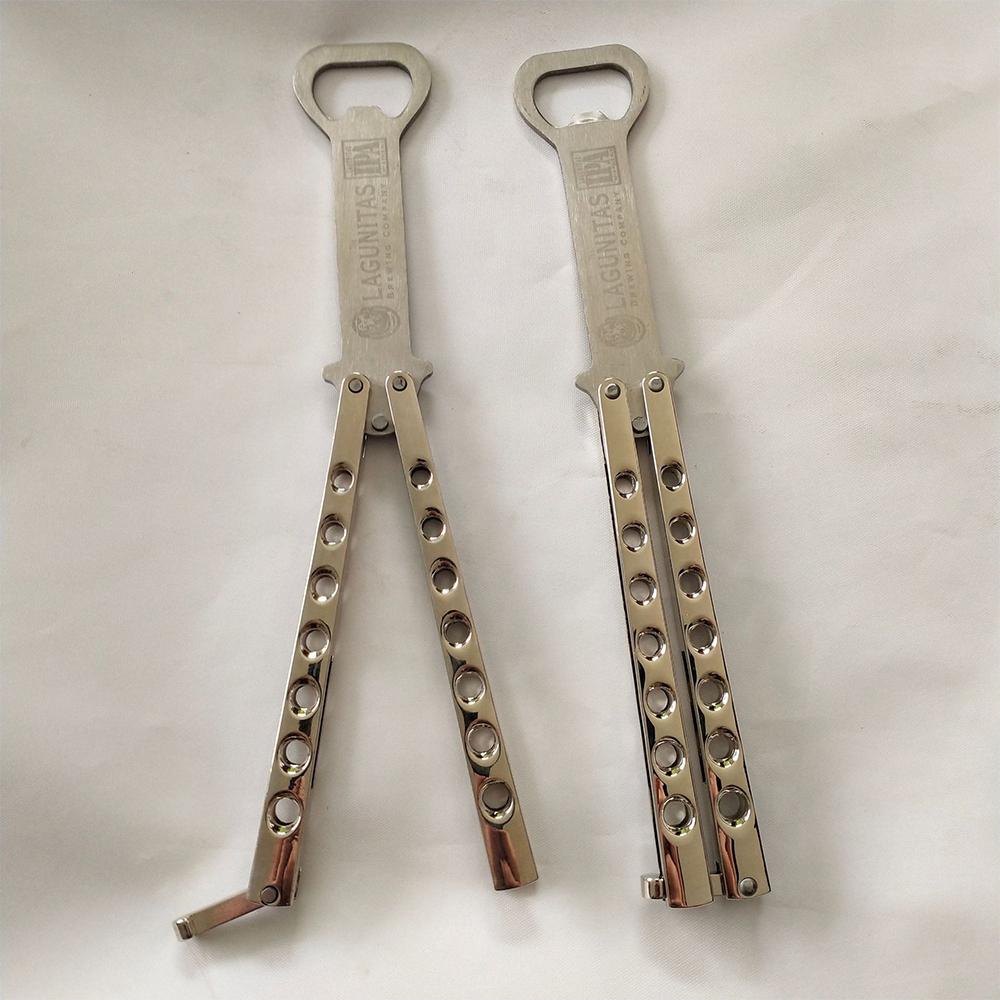 Folding Stainless Steel Beer Bottle Opener Multifunctional Bottle Opener Butterfly Trainer Tools 6