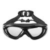 Myopia Swimming Glasses with Anti-Fog Spray Swim Eyewear Water Silicone Big Goggles Men Women