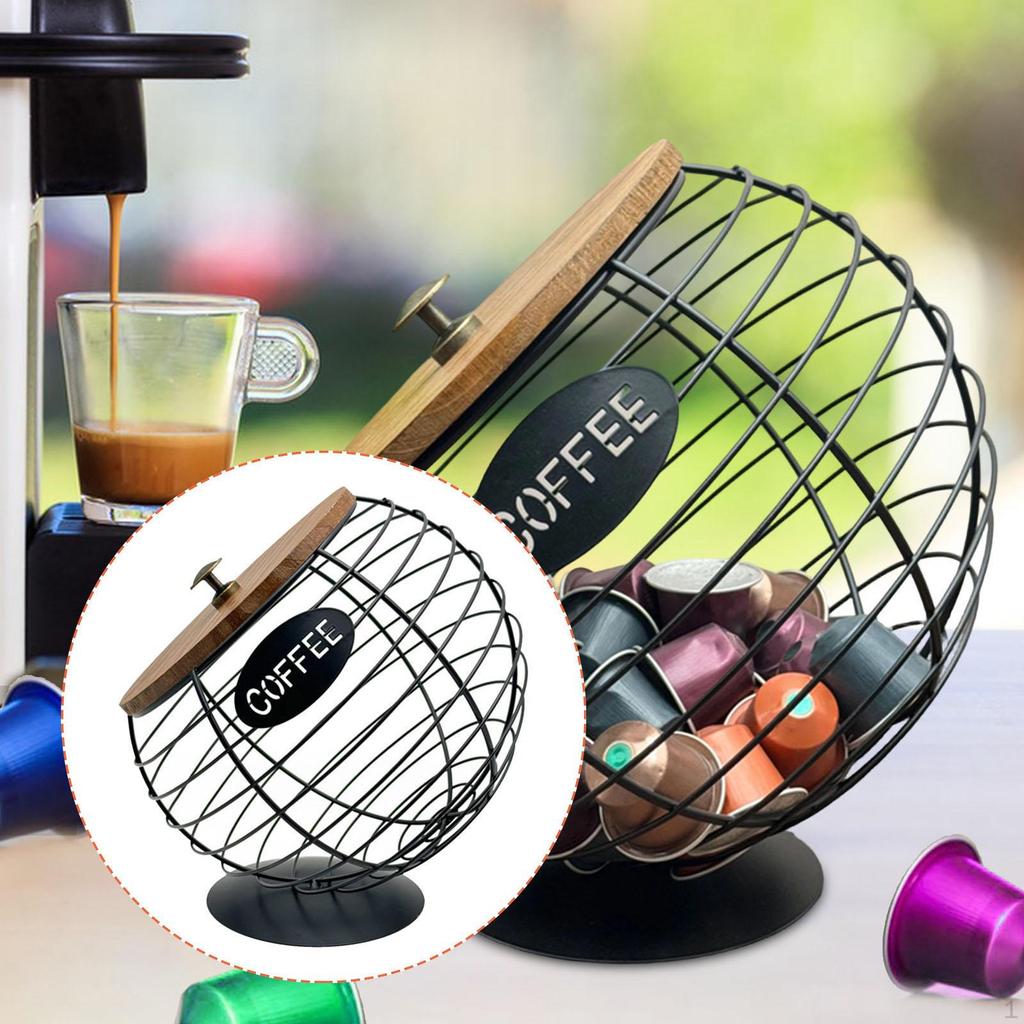Coffee Capsule Holder, Desktop Container for Cafes, Hotels, Large Capacity, Counter Decoration,