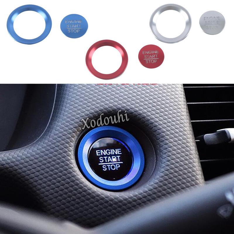 Car Engine Start One Click Push Start Button Cover Trim Auto Interior Accessories For Honda Fit Jazz 2024