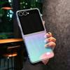 Чехол Laser для Z Flip 7 с поддержкой MagSafe Прозрачные складные чехлы для Samsung Galaxy Z Flip 7 6 5 4 3 Flip7fe Flip7 Сияющий PC Funda