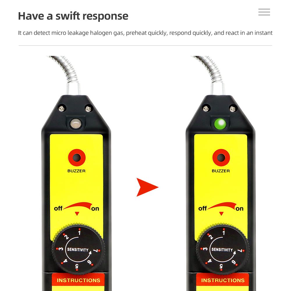 Детектор утечек фреон CFC HFC галогенный газ хладагент воздушный монитор кондиционирование R22a R134a газовый счетчик автоматическое охлаждение