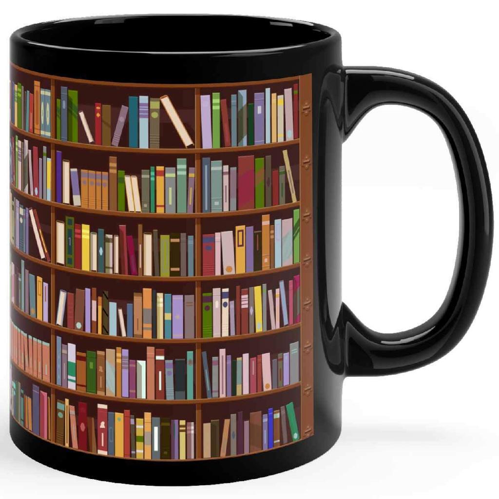 Керамическая кофейная кружка с полкой для книг