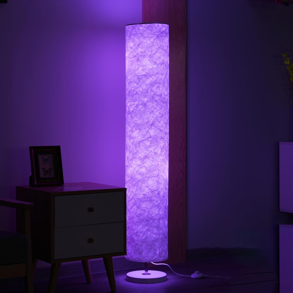 AC110-220V 14W Soft Fabric LEDs Floor Lamp Standing Light E27 Base Socket Holder Foot Pedal Switch