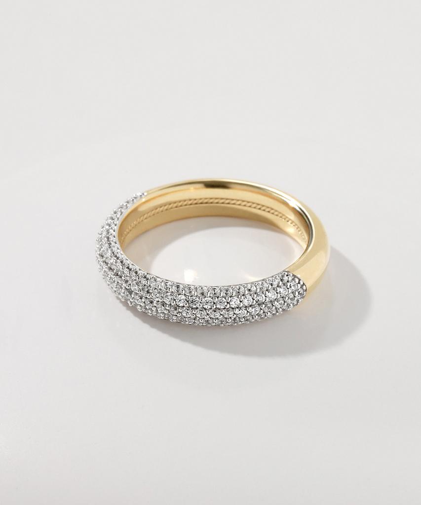 Mcel 14K Kent Pavé Ring - L