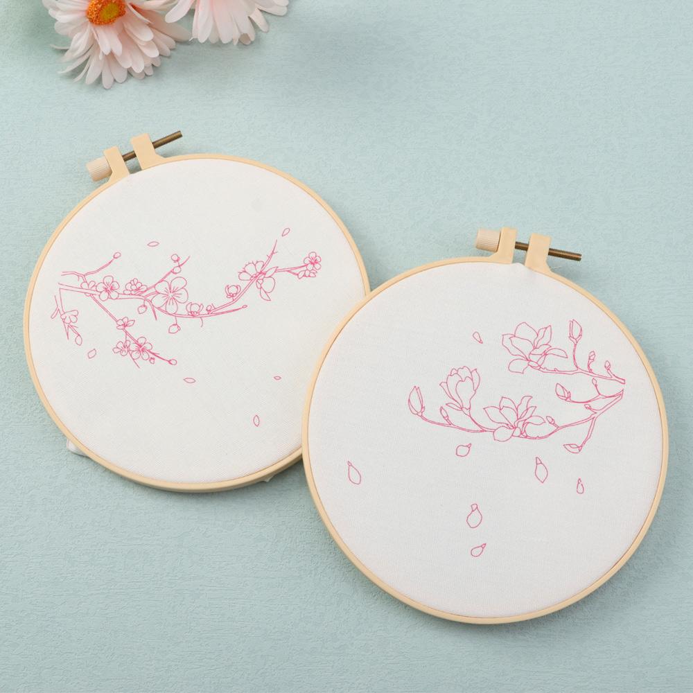 Beginner DIY Needlework Tools Embroidery Kit Embroidery Hoop Hand Embroidery Cross Stitch