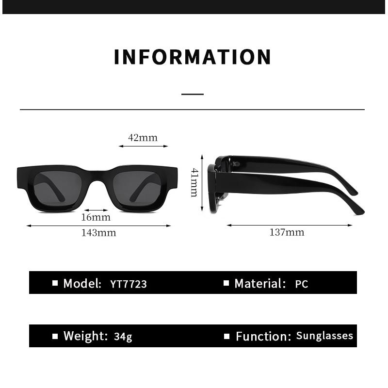 2PACK Small Rectangle Sunglasses Women Men Vintage Brand Designer Square Luxury Sun Glasses Shades Female Camber Concave Glasses