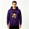 Men's Print Pullover Hoodie, Casual Cartoon Character Pattern Long Sleeve Sweatshirt for Daily Wear