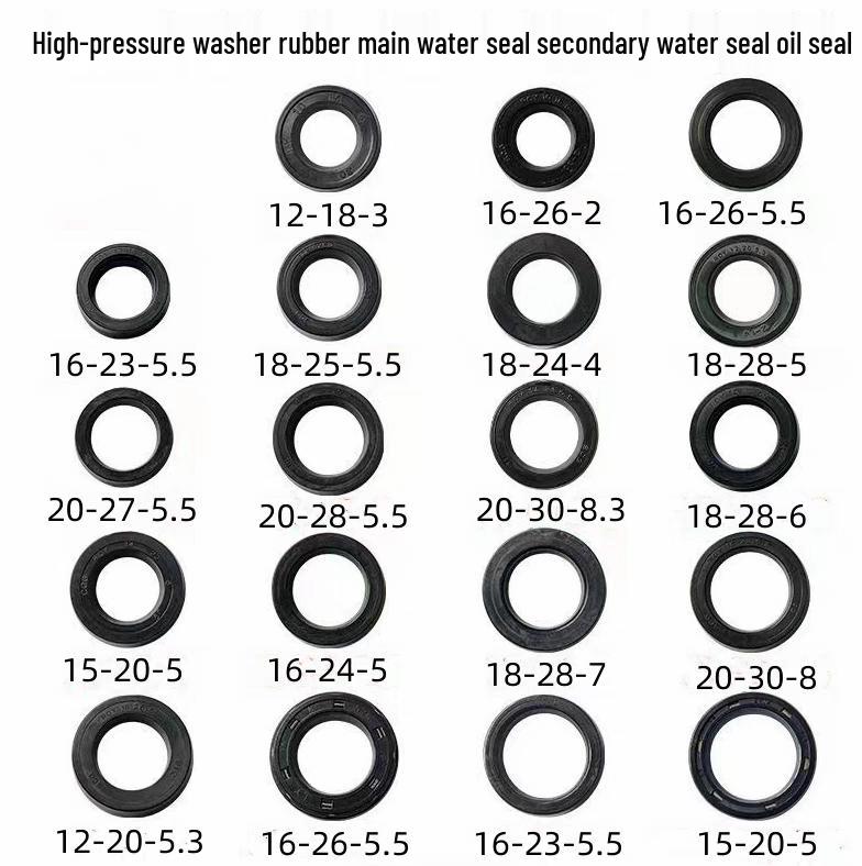 Ремонтный комплект для насоса мойки высокого давления: Головка, Зажим для ткани, Основное уплотнение, Поршень, Масляное уплотнение, Резиновое кольцо Аксессуары