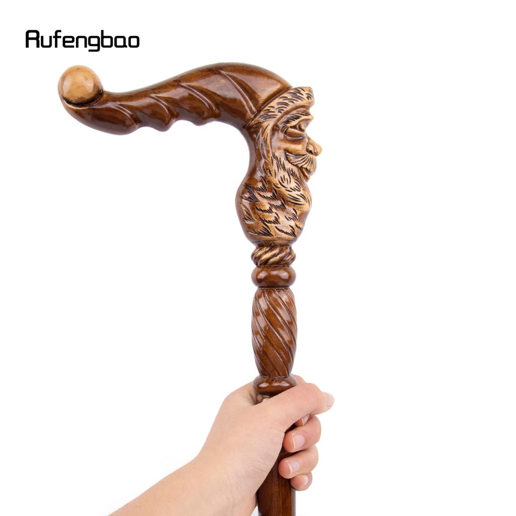 Санта-Клаус коричневая деревянная модная трость, декоративная деревянная трость для косплея, вечерние, Хэллоуин, булава, палочка, 96 см