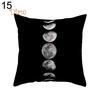 FS Black and White Geometric Throw Pillow Case Square Cushion Cover Soft Waist Rest Accessories