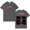 Singer Cazzu Latinaje Music Album Print Harajuku T Shirt Unisex Unisex Tshirt Shortsleeved Gothic Casual Tees Fans Gift Unisex