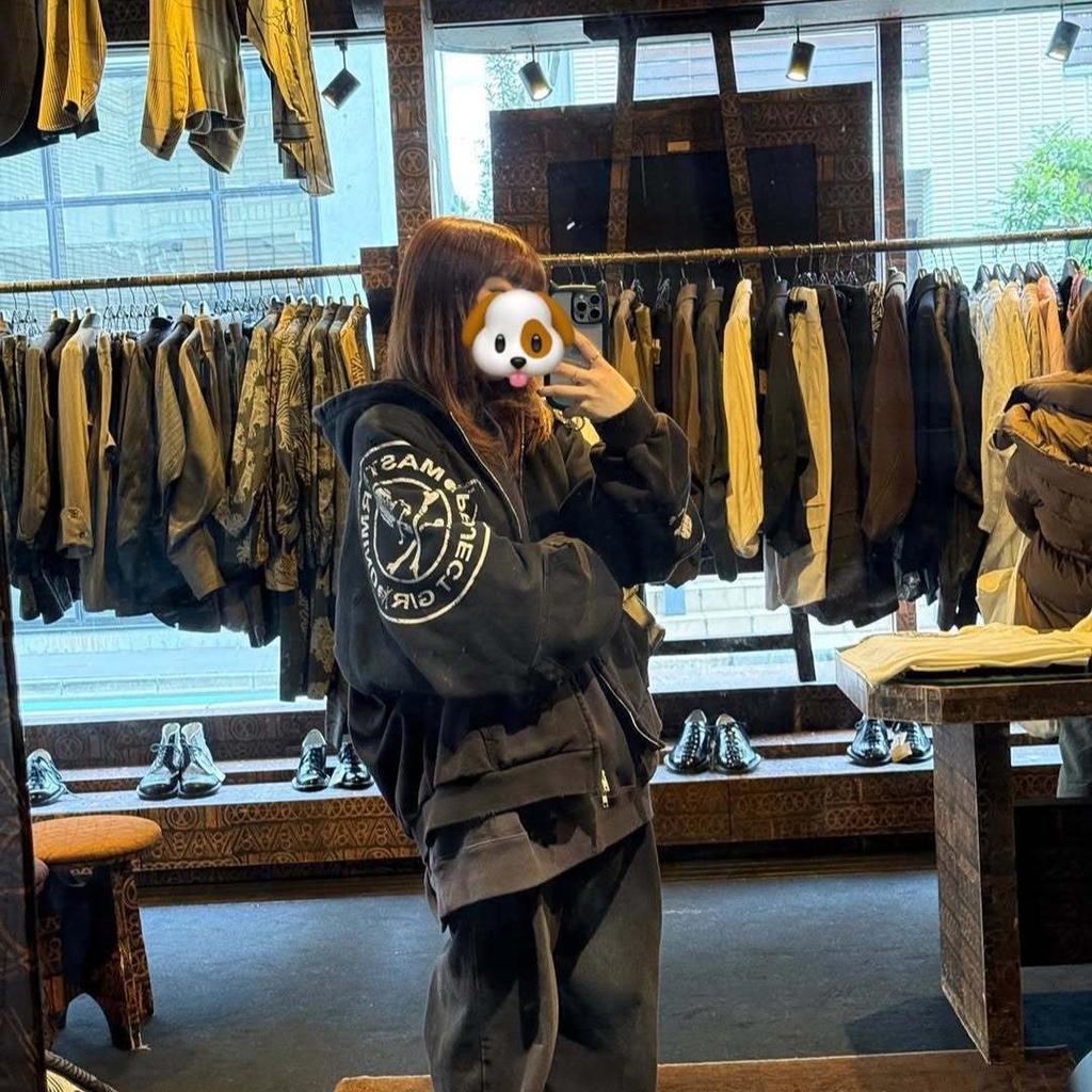 GRALIZ PROJECT G/R 25SS Винтажная куртка с пэчворком из черепов, потертая